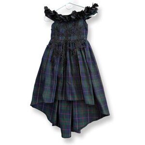 Trish Scully NWT Belle Gown Blackwatch Tartan Plaid Christmas Holiday Dress  6
